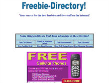 Tablet Screenshot of freebie-directory.com